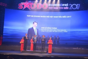Ông Lê Hồng Thắng vinh dự nhận giải thưởng doanh nhân trẻ việt nam tiêu biểu năm 2017