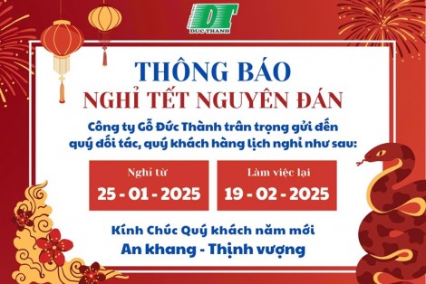 Thông báo nghỉ tết năm 2025