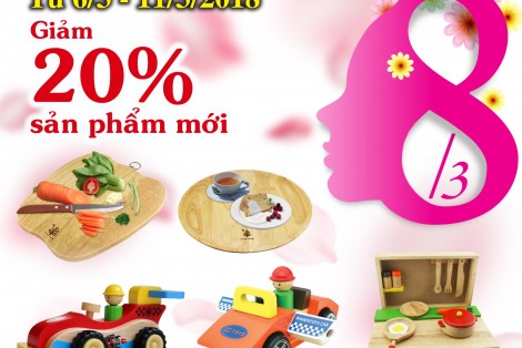 Tưng bừng khuyến mãi chào mừng 8/3 lì xì yêu thương