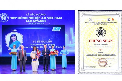 GỖ ĐỨC THÀNH ĐƯỢC VINH DANH “KÉP” TẠI I 4.0 AWARDS 2025