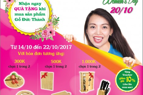 GỖ ĐỨC THÀNH mừng ngày phụ nữ việt nam 20/10