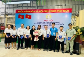 ĐẠI HỘI THÀNH LẬP CÔNG ĐOÀN CƠ SỞ TẠI CHI NHÁNH CÔNG TY CP CB GỖ ĐỨC THÀNH - BƯỚC PHÁT TRIỂN MỚI CỦA TẬP THỂ NGƯỜI LAO ĐỘNG