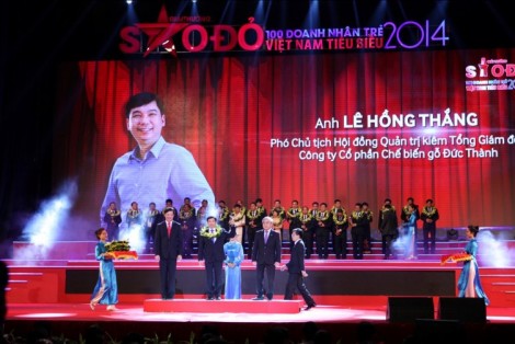 Ông Lê Hồng Thắng vinh dự  nhận giải thưởng Sao Đỏ - top 100 doanh nhân trẻ tiêu biểu Việt Nam 2014