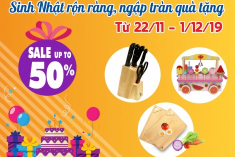 Giảm giá siêu khủng đến 50% mừng sinh nhật winwinshop