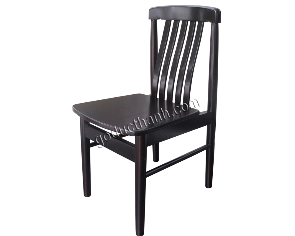 32702 - Ghế tựa 5 thanh, mặt gỗ, Nâu