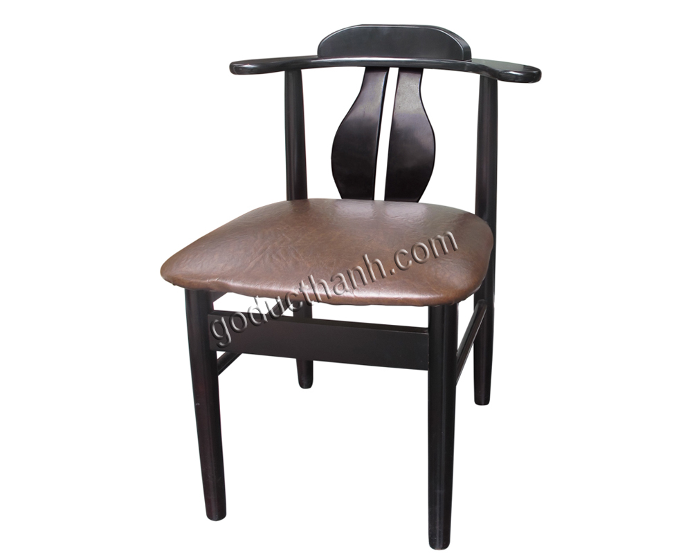 Ghế tựa 2 thanh, nệm si, Nâu