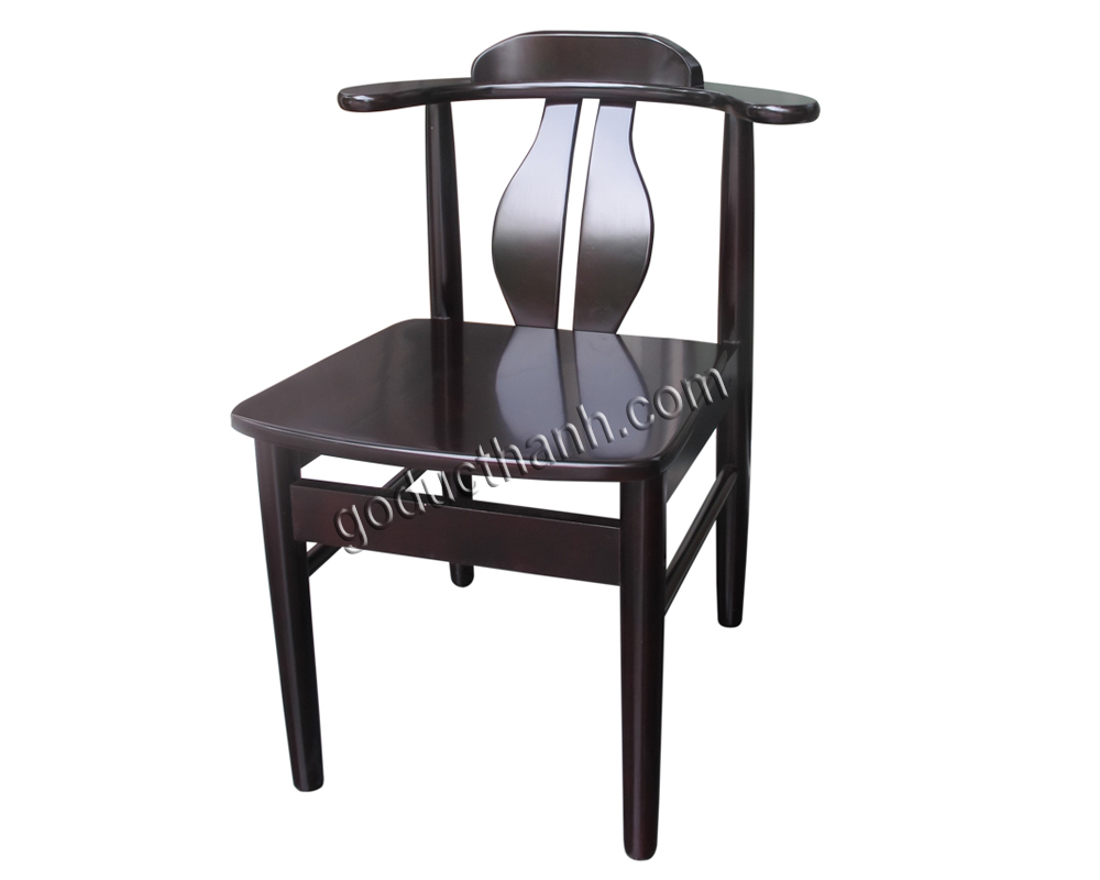 Ghế tựa 2 thanh, mặt gỗ, Nâu