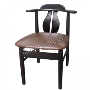 Ghế tựa 2 thanh, nệm si, Nâu