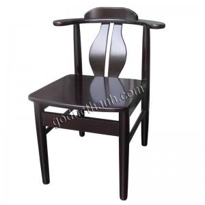Ghế tựa 2 thanh, mặt gỗ, Nâu