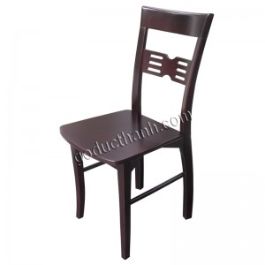 Ghế tựa lưng cao mặt gỗ, Nâu