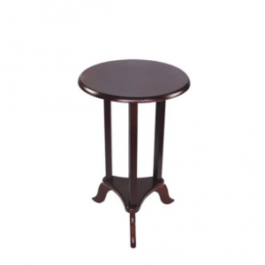 BÀN ĐIỆN THOẠI TRÒN 3 CHÂN VUÔNG, NÂU