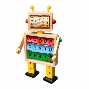 Robot học toán và chữ cái.