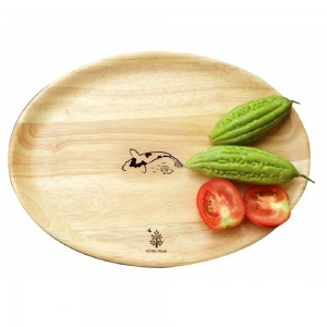 28131 - Đĩa gỗ oval lớn