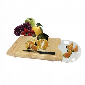 03163 - Thớt chữ nhật có đế, có rãnh