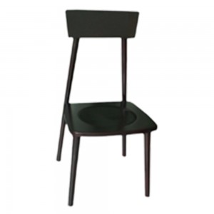 34702K - Ghế tựa chân tròn, mặt gỗ, Nâu